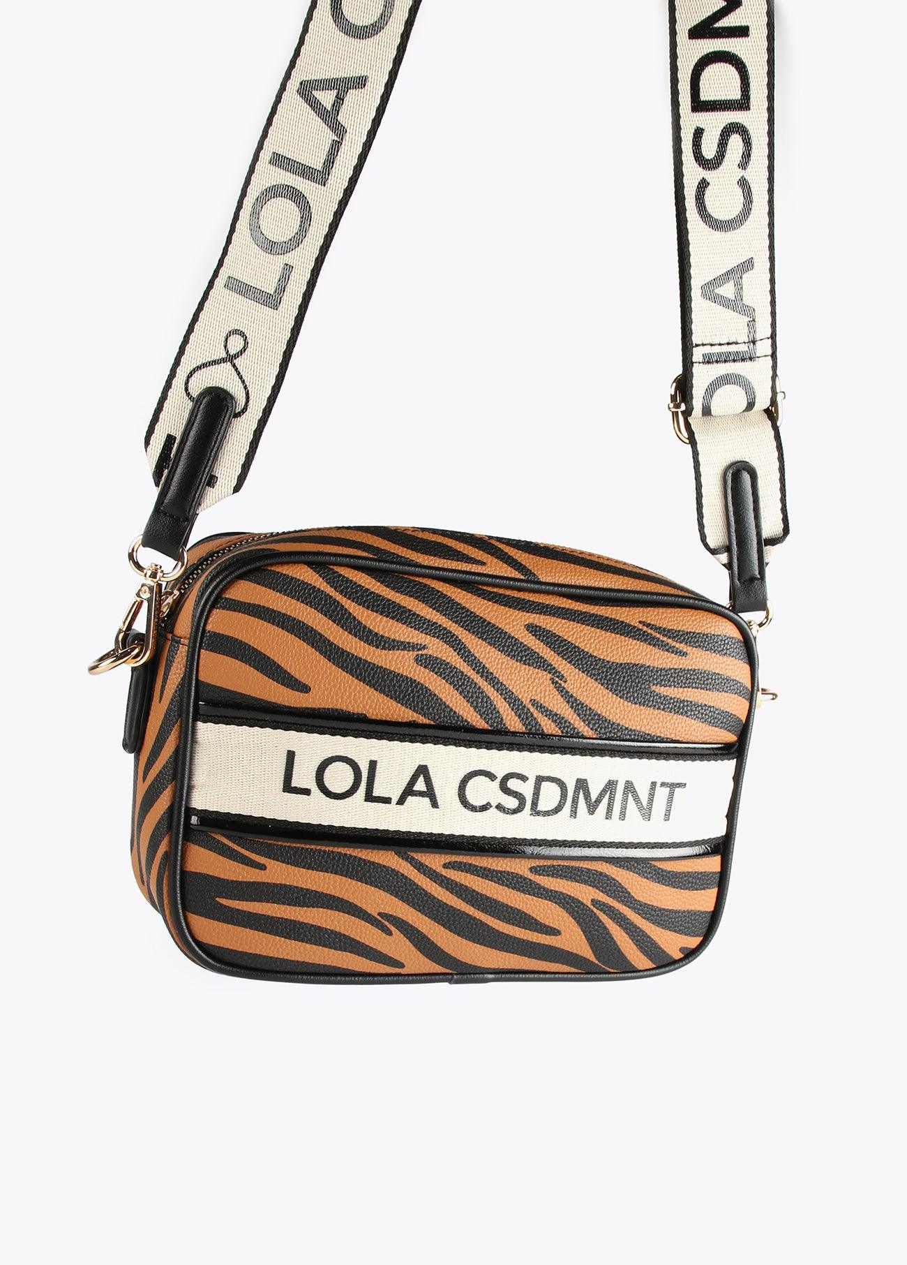 12427021-Zebra animal print crossbody bag-Brown