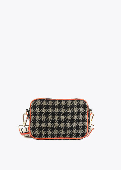 12427024-Houndstooth crossbody bag-Printed