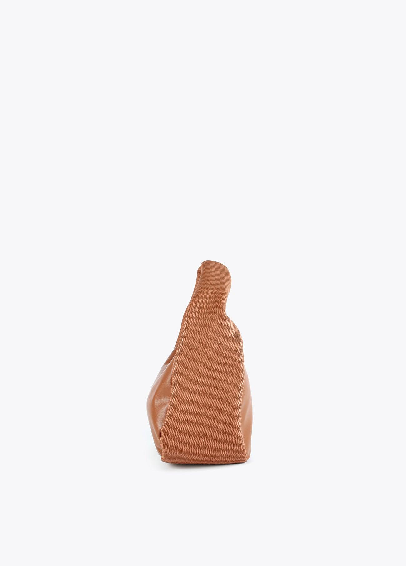 12427028-Contrast textures crossbody bag-Camel
