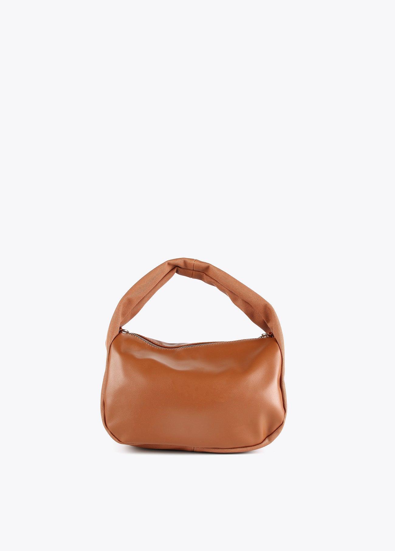 12427028-Contrast textures crossbody bag-Camel