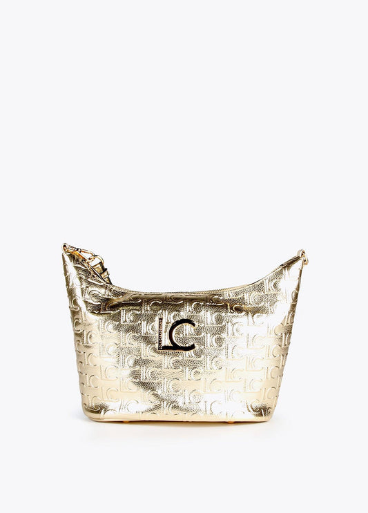 12427031-Metallic crossbody bag-Golden
