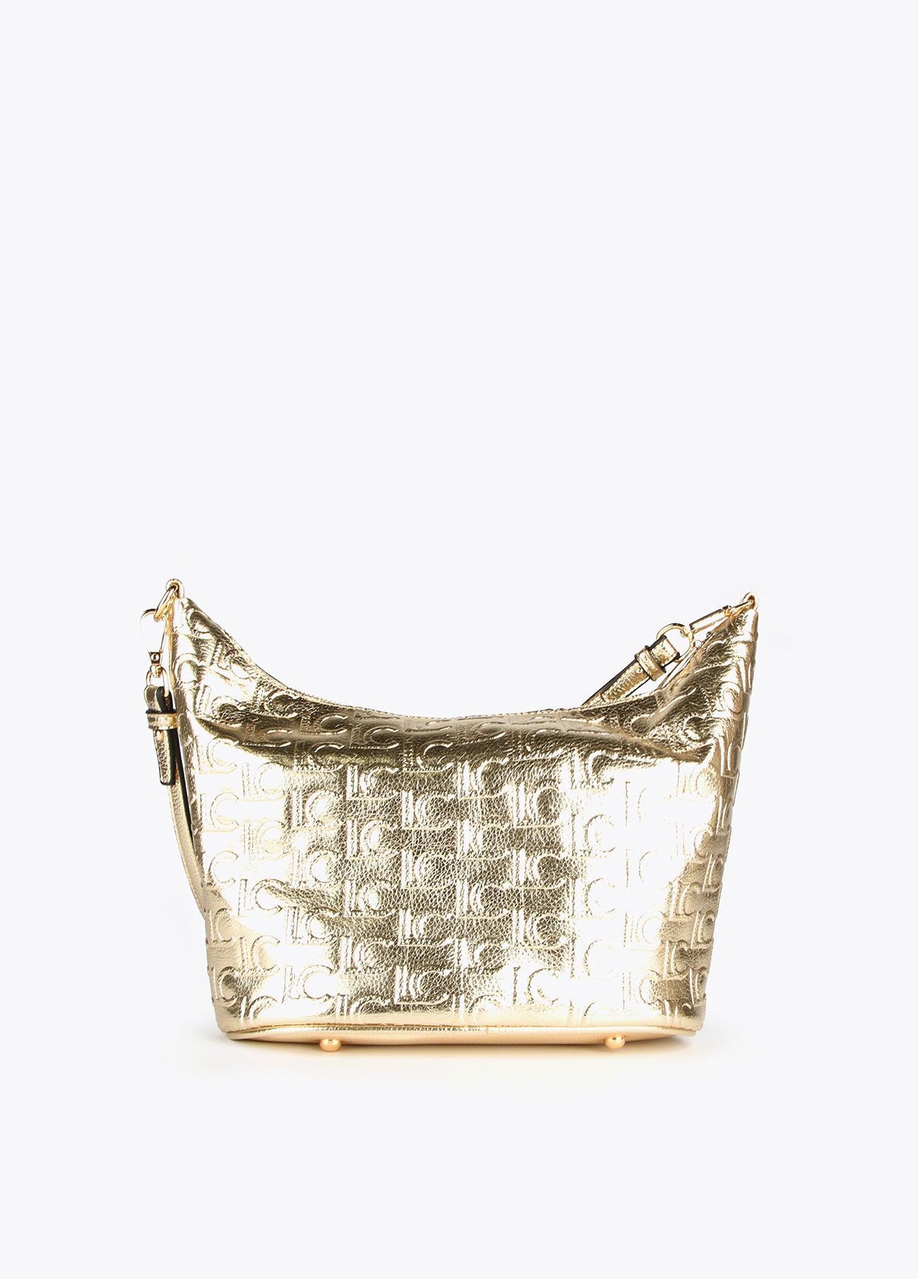 12427031-Metallic crossbody bag-Golden