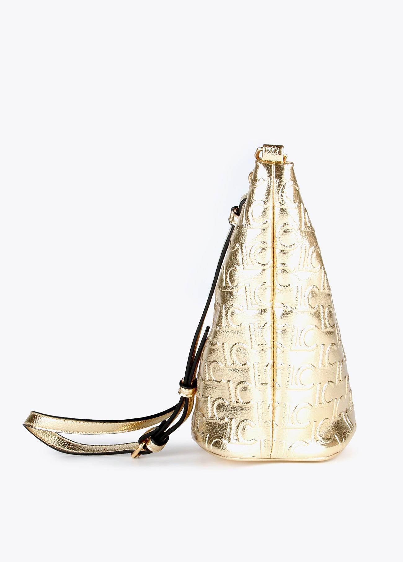 12427031-Metallic crossbody bag-Golden