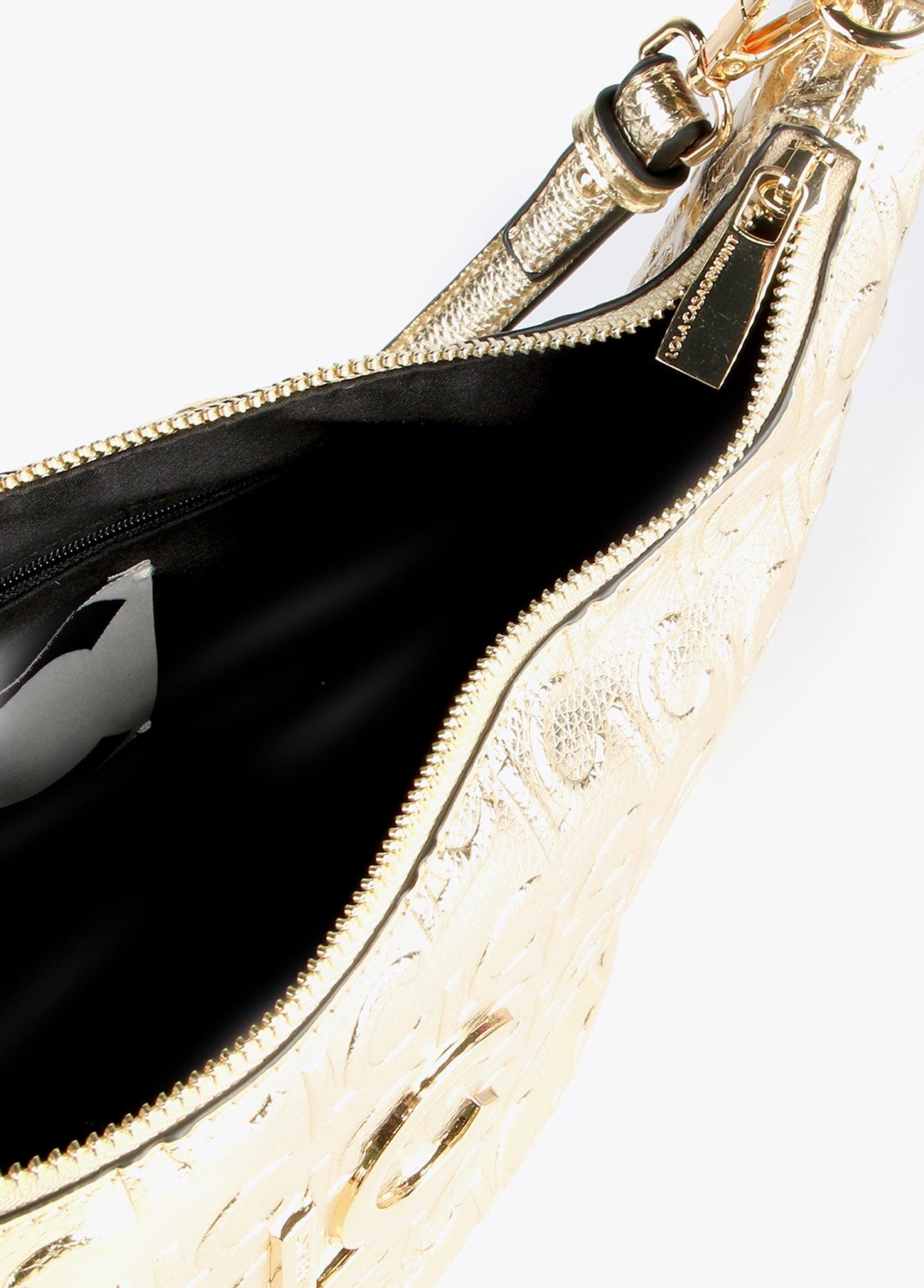 12427031-Metallic crossbody bag-Golden