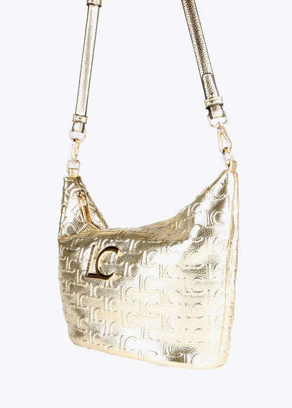 12427031-Metallic crossbody bag-Golden