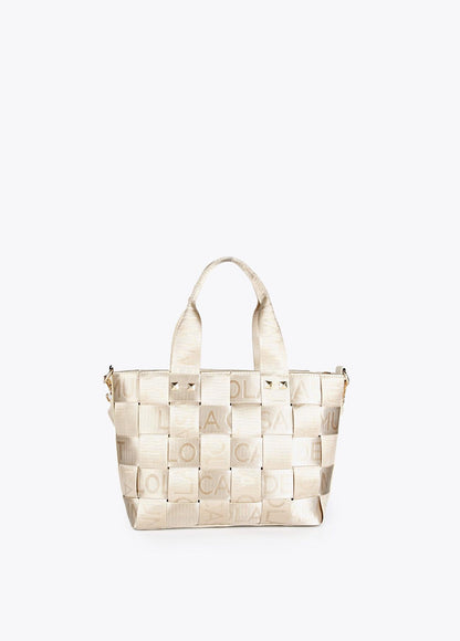 12428010-Mini braided tote bag-Raw