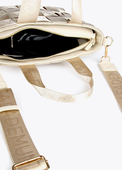 12428010-Mini braided tote bag-Raw