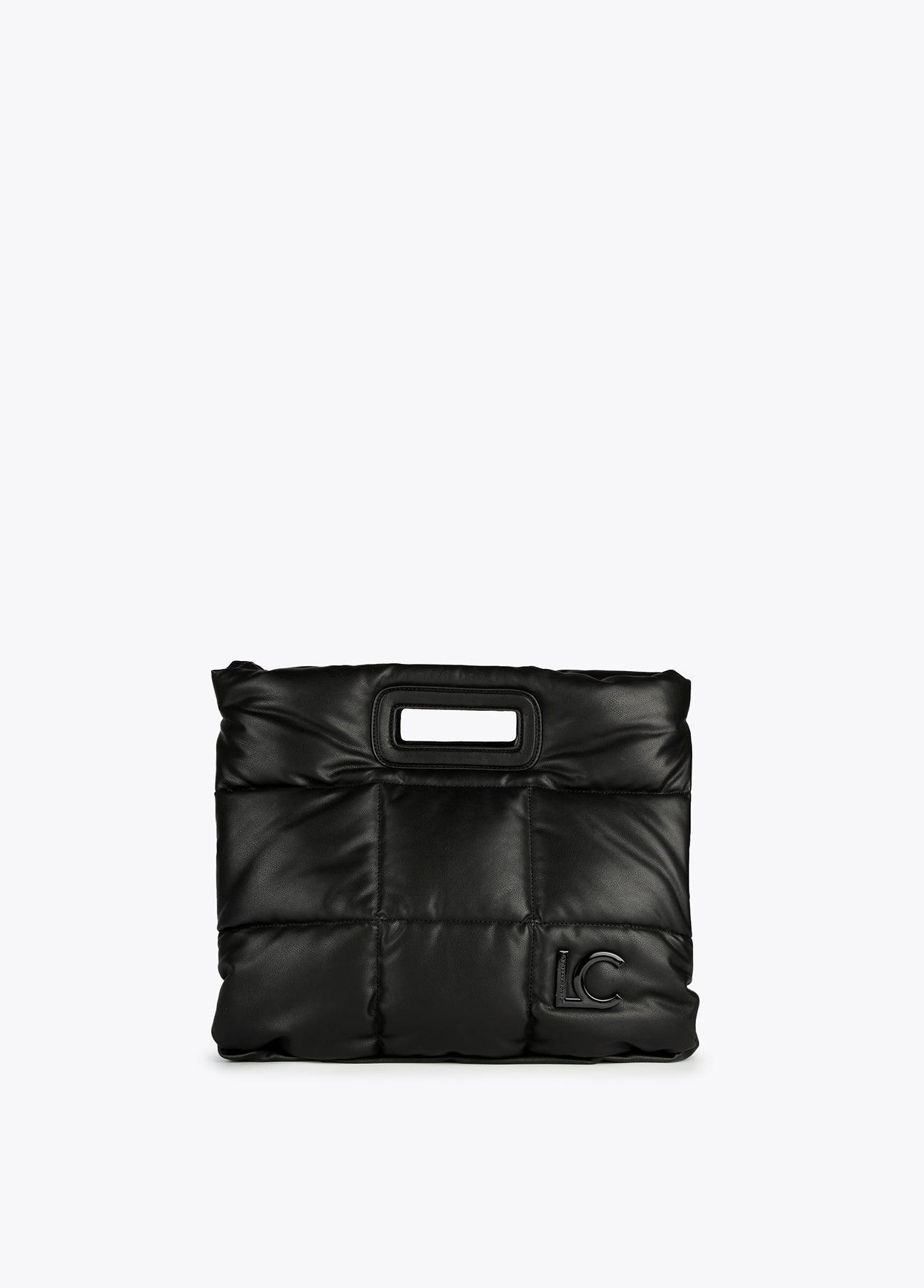12428015-Quilted tote bag-Black