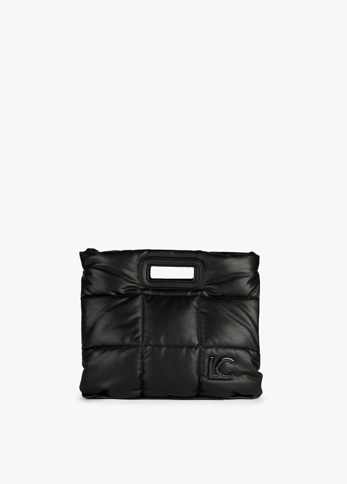 12428015-Quilted tote bag-Black