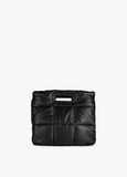 12428015-Quilted tote bag-Black