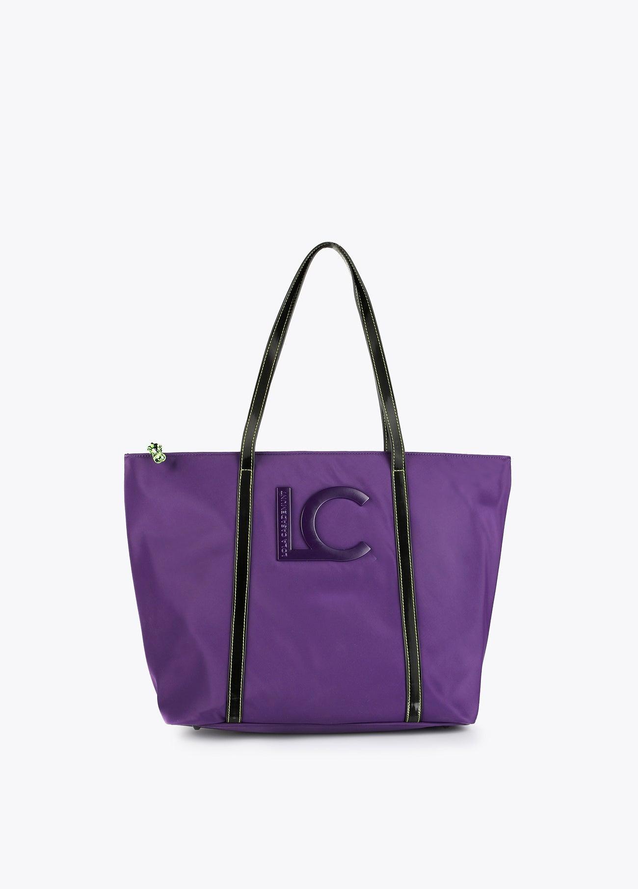 12428016-Neon logo tote bag-Lilac