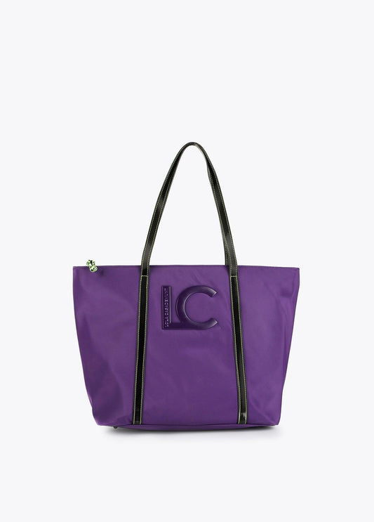 12428016-Neon logo tote bag-Lilac