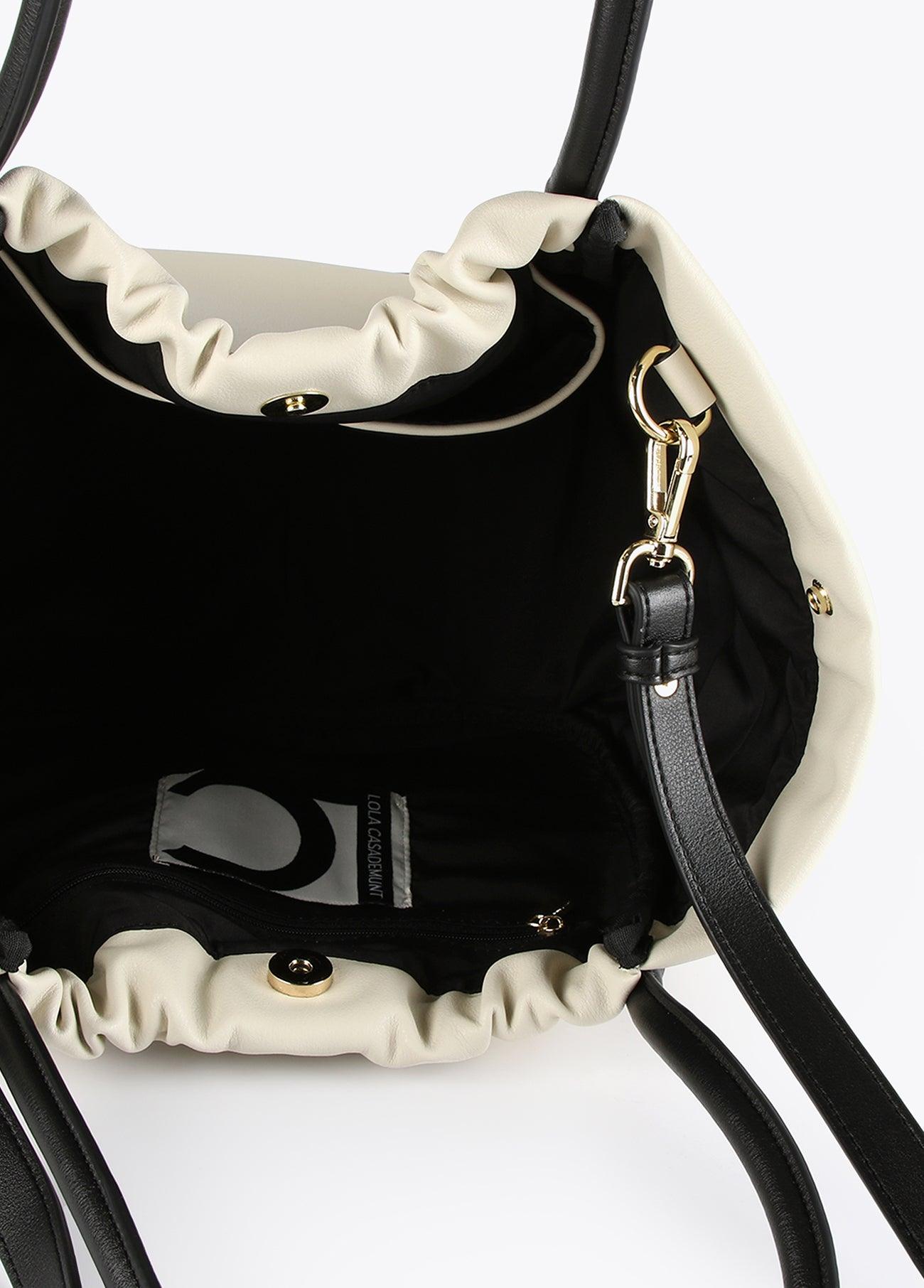 12428017-Tote bag with contrast piping-Raw