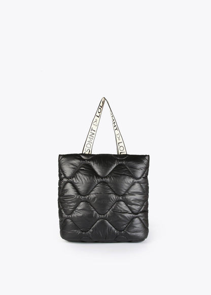 12428029-LC quilted tote bag-Black
