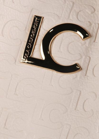 12428039-Embossed monogram tote bag-Raw