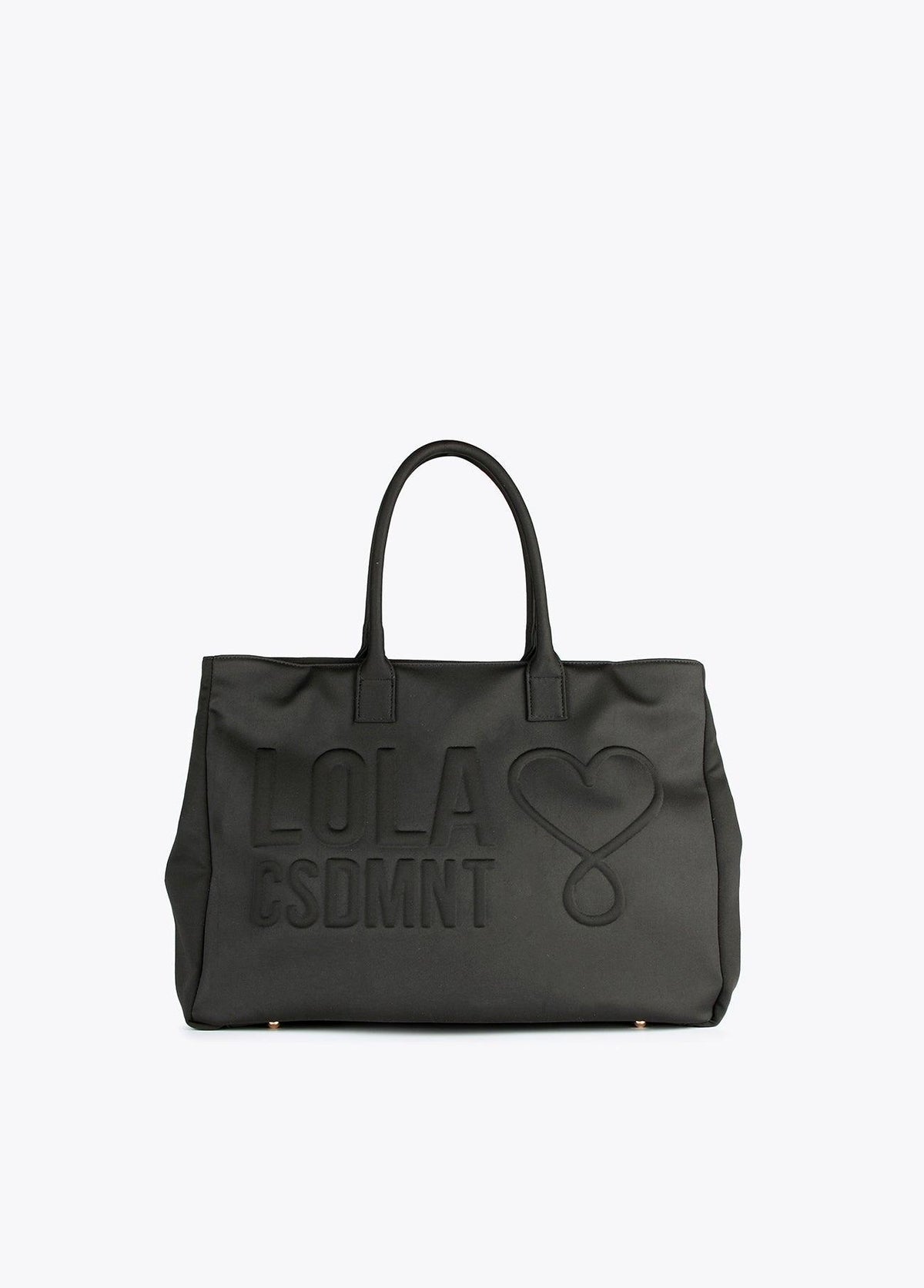 12428040-Neoprene tote bag with logo-Black