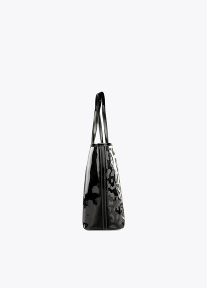 12428041-Animal print die-cut tote bag-Black