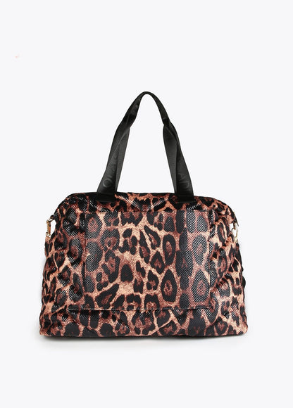 12429001-Animal print weekend bag-Printed