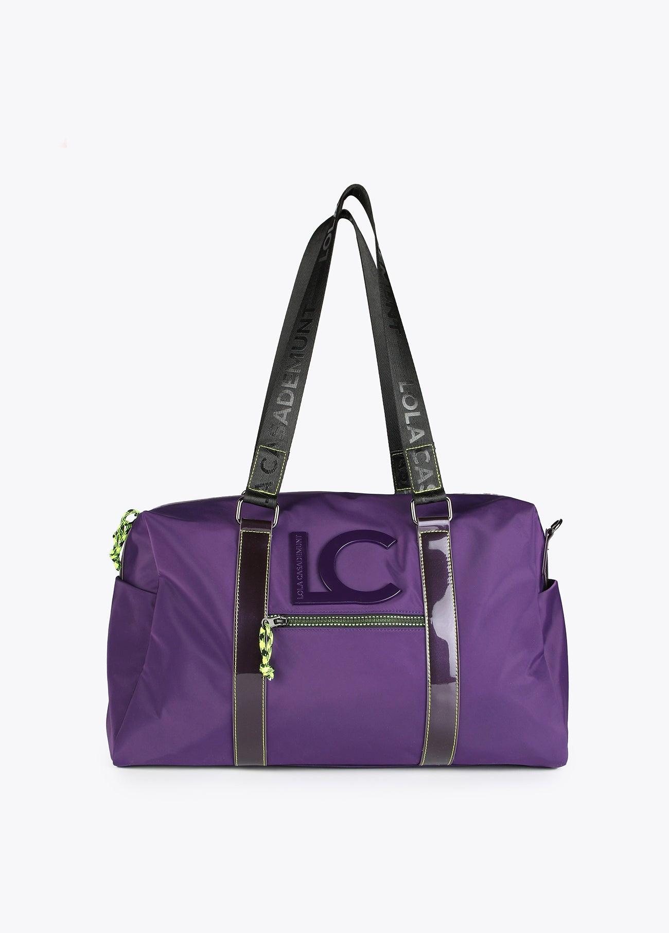 12429002-Neon logo weekend bag-Lilac