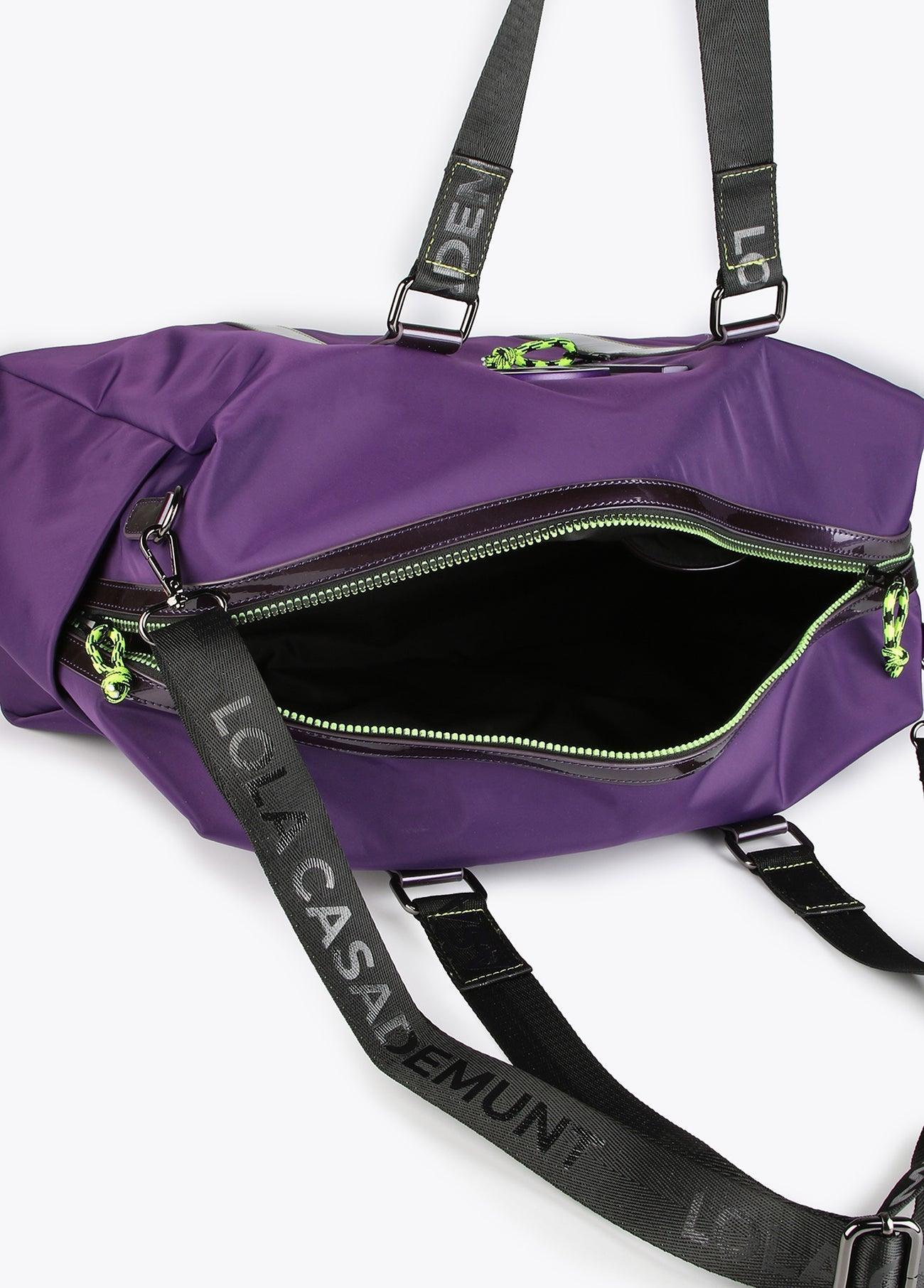12429002-Neon logo weekend bag-Lilac