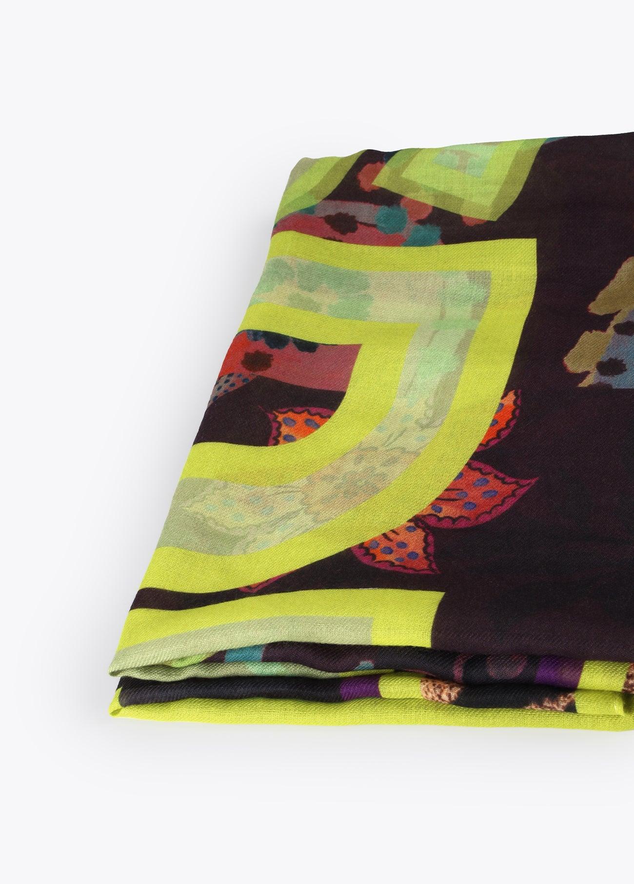 12440002-Paisley print shawl-Printed