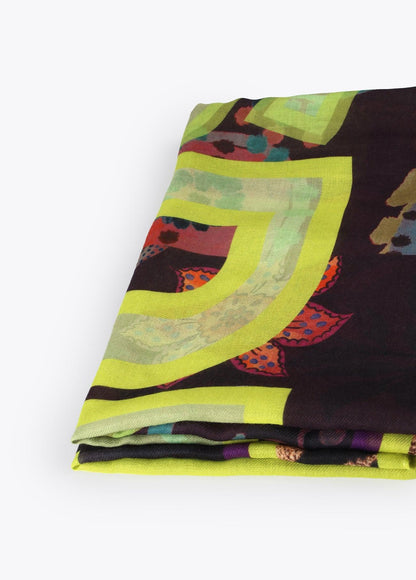 12440002-Paisley print shawl-Printed