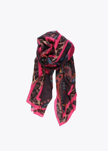 12440003-Wildflower print shawl-Printed
