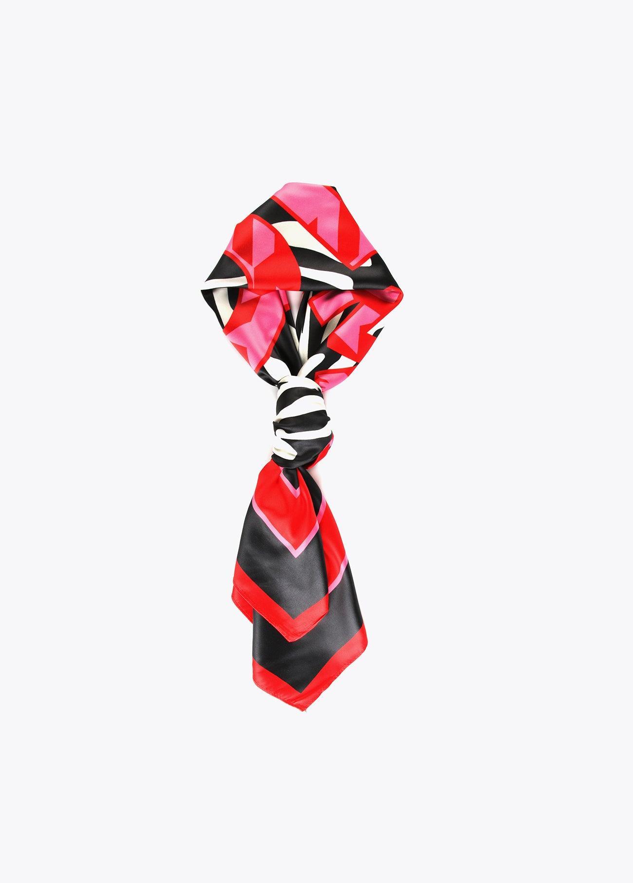 12442005-Zebra print scarf-Printed