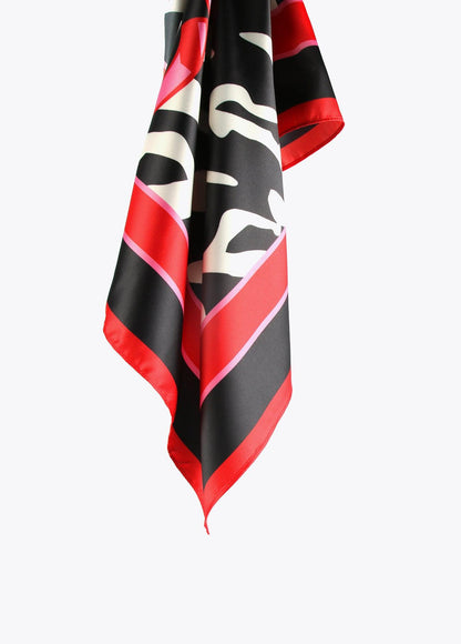 12442005-Zebra print scarf-Printed