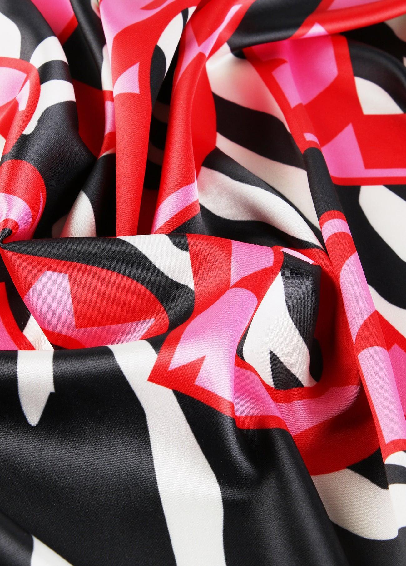 12442005-Zebra print scarf-Printed