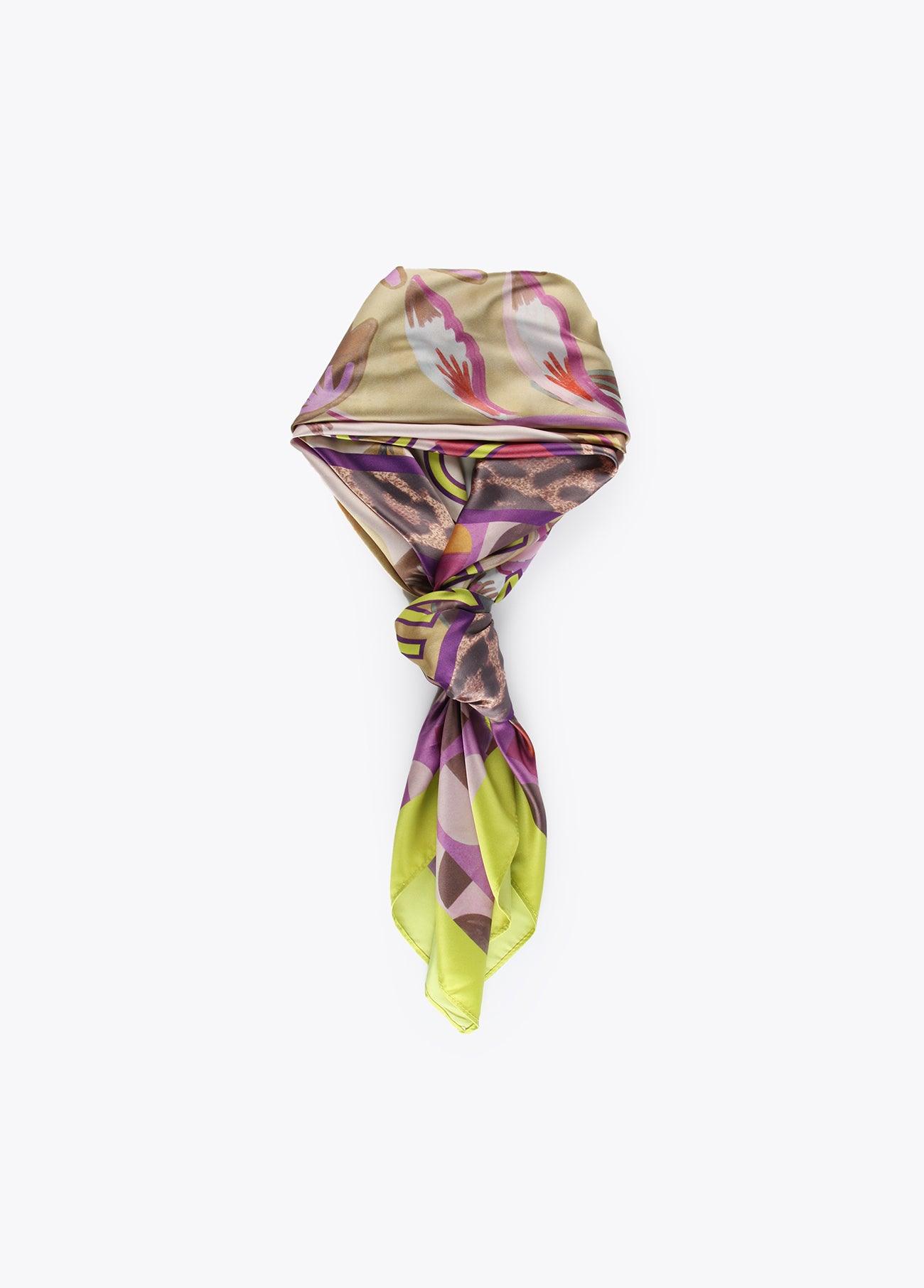 12442007-Wildflower print scarf-Printed