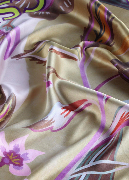 12442007-Wildflower print scarf-Printed