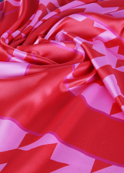 12442009-Logo and houndstooth scarf-Printed