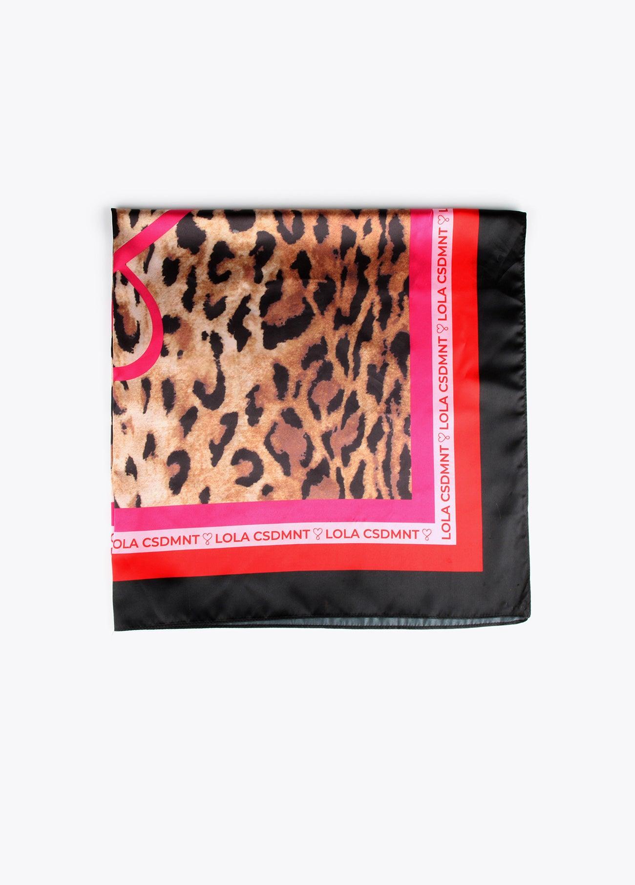 12442011-Animal print infinity logo scarf-Printed