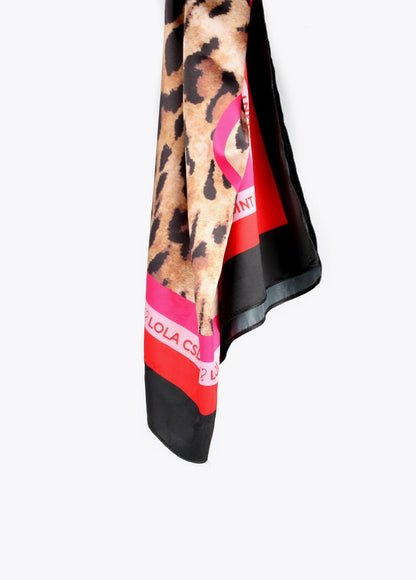 12442011-Animal print infinity logo scarf-Printed