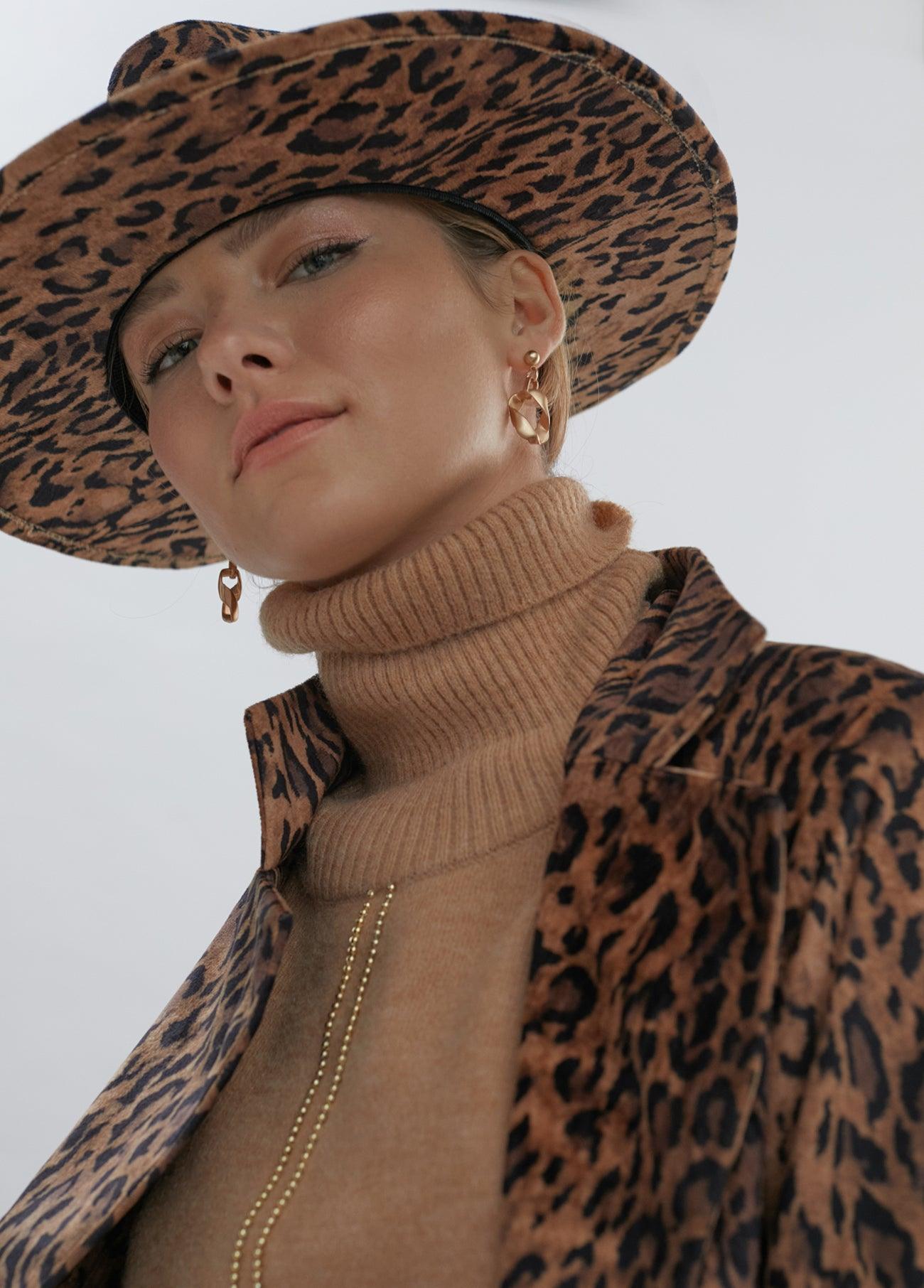 12443013-Animal print hat-Printed