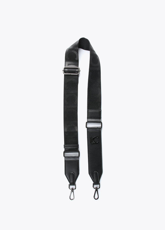 12454001-Logo bag strap-Black