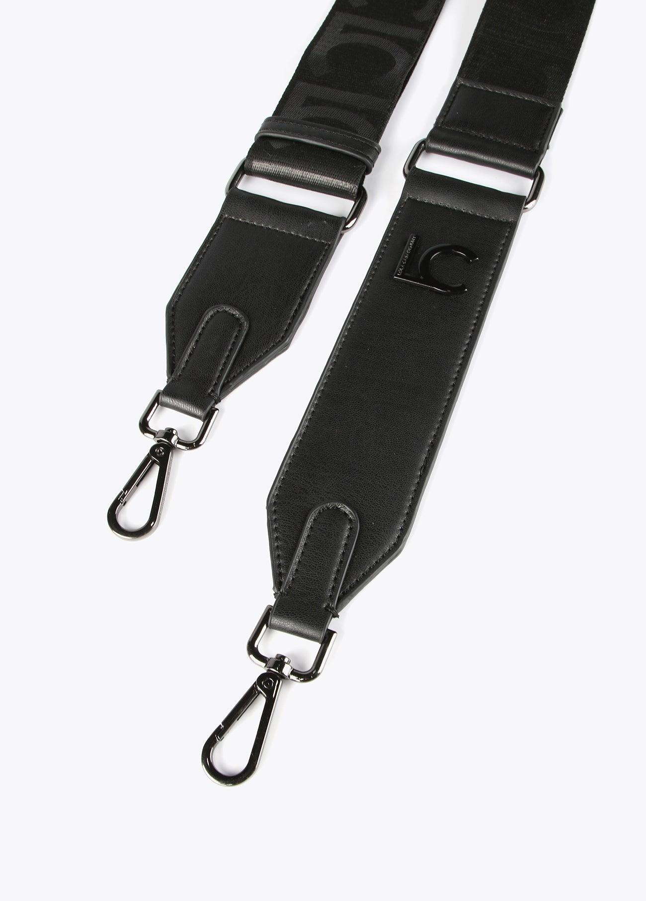 12454001-Logo bag strap-Black