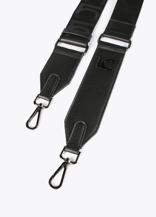 12454001-Logo bag strap-Black