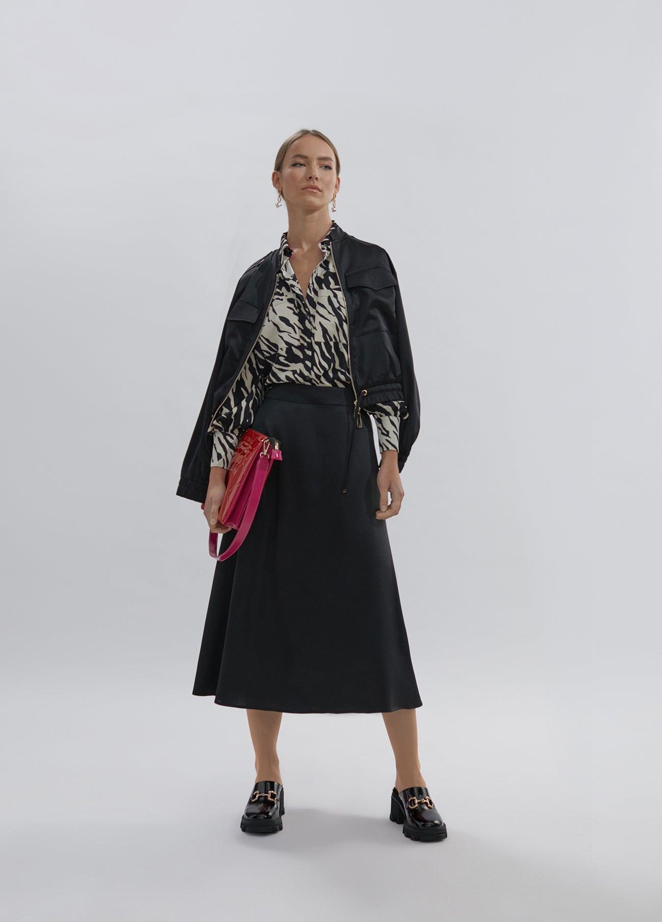 12460020-Animal print blouse-Multi