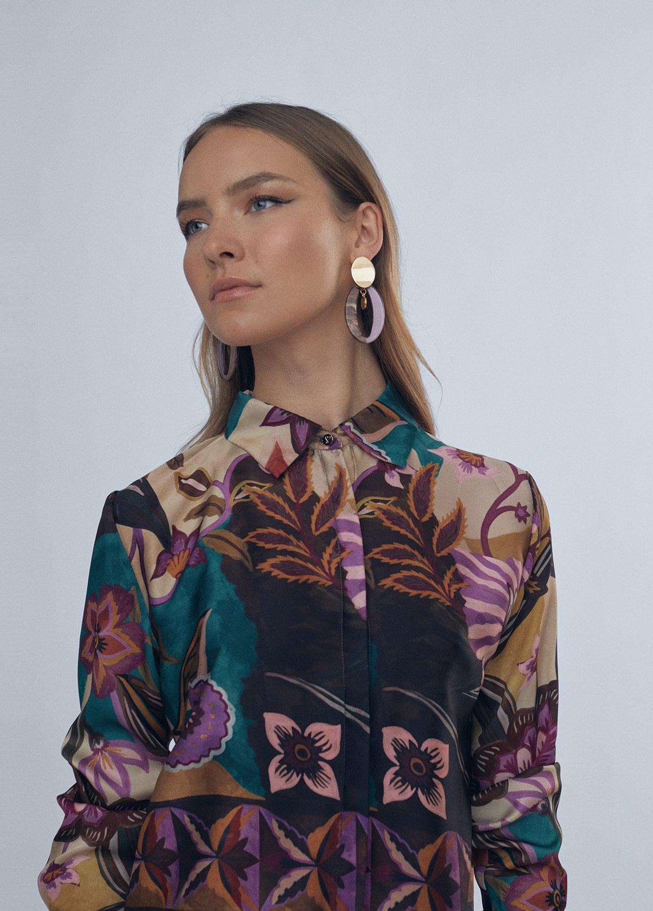 12460023-Floral print shirt-Multi