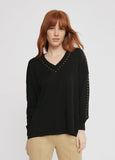 12461002-Studded sweater-Black