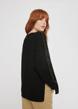 12461002-Studded sweater-Black