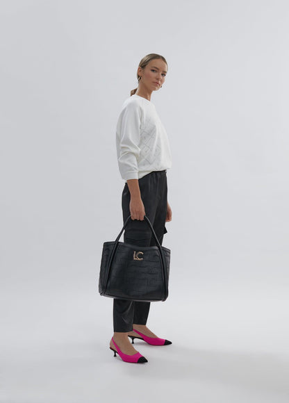 12462012-Lola sweatshirt with rhinestone details-White