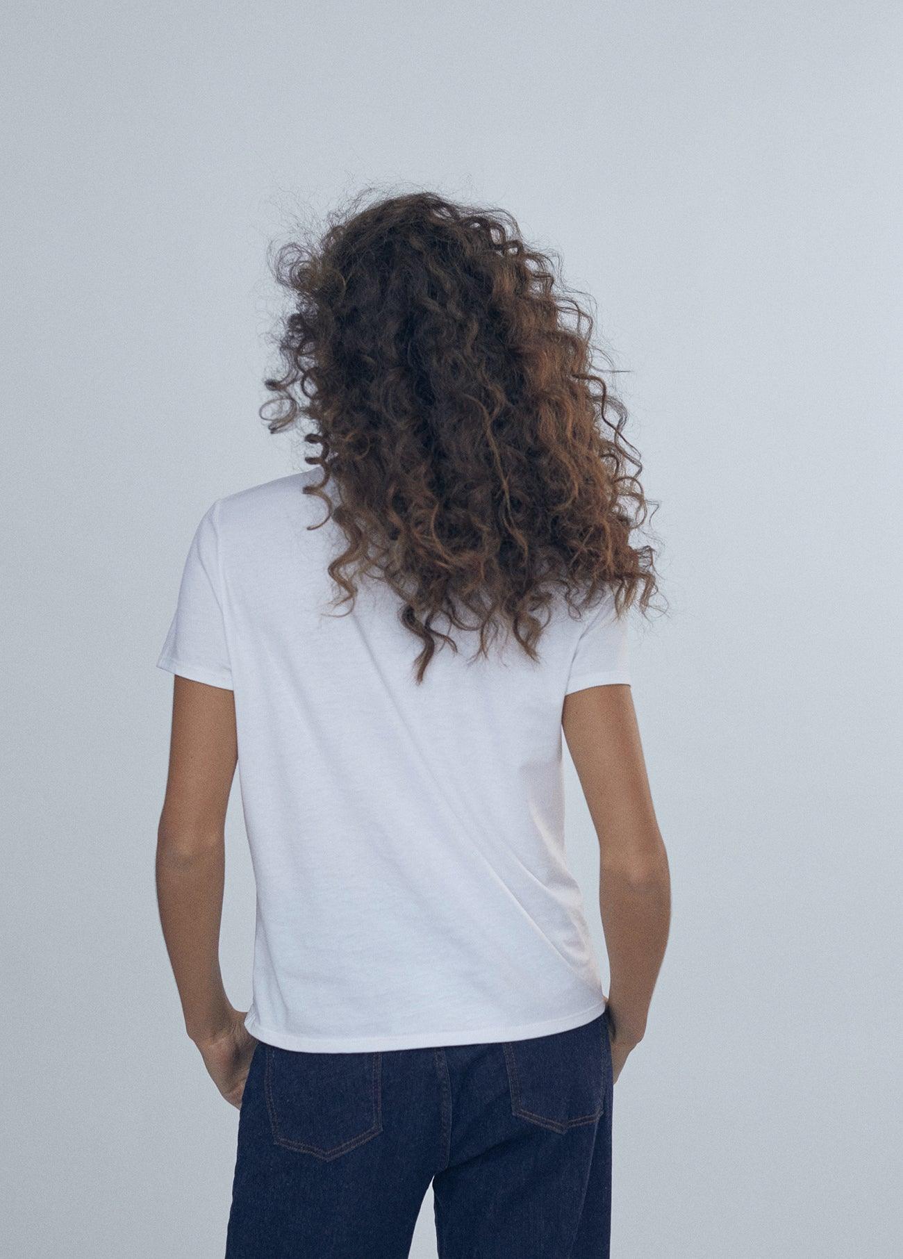 12462015-Short sleeve “Je suis exclusif” T-shirt-White