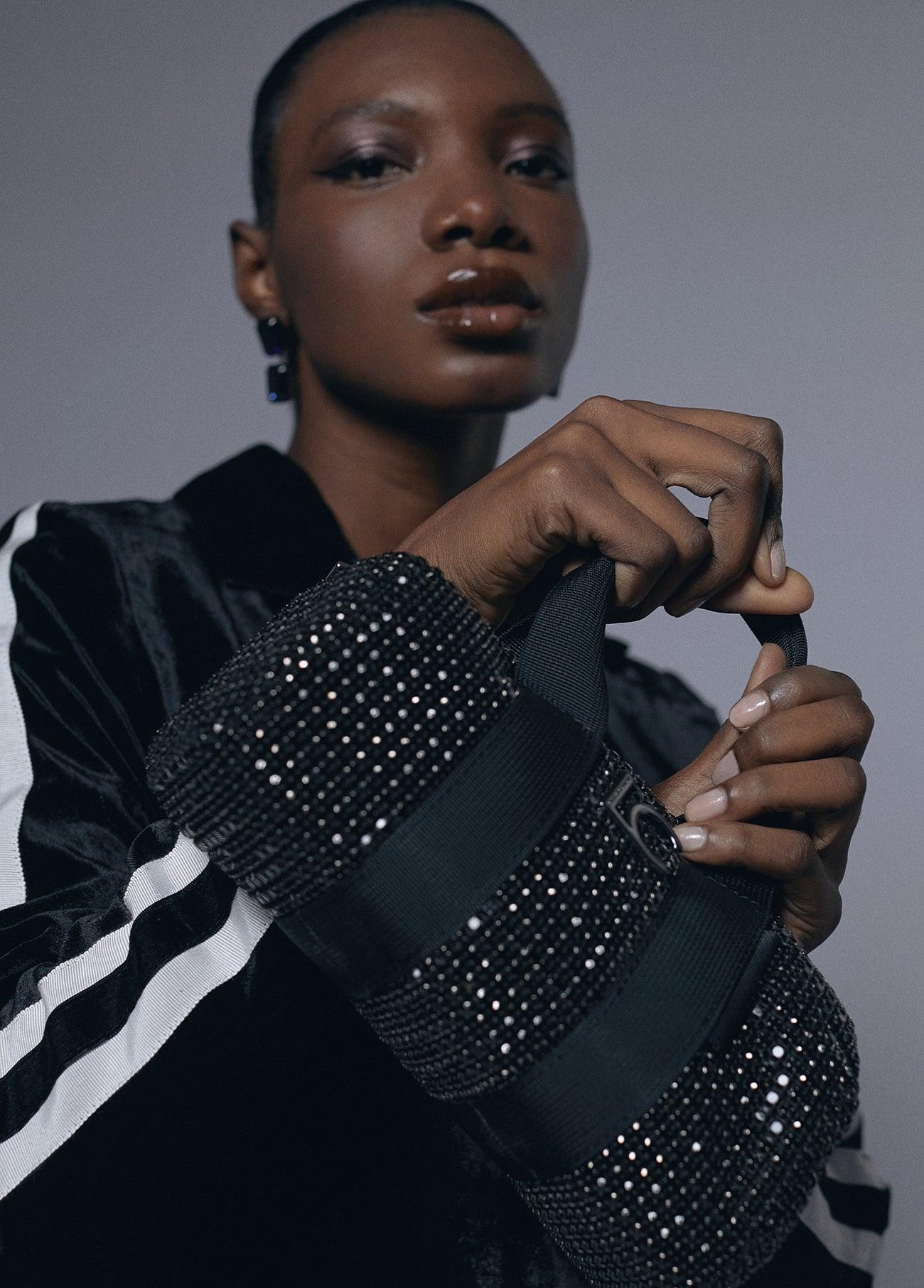 12463010-Velvet blazer-Black