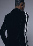 12463010-Velvet blazer-Black
