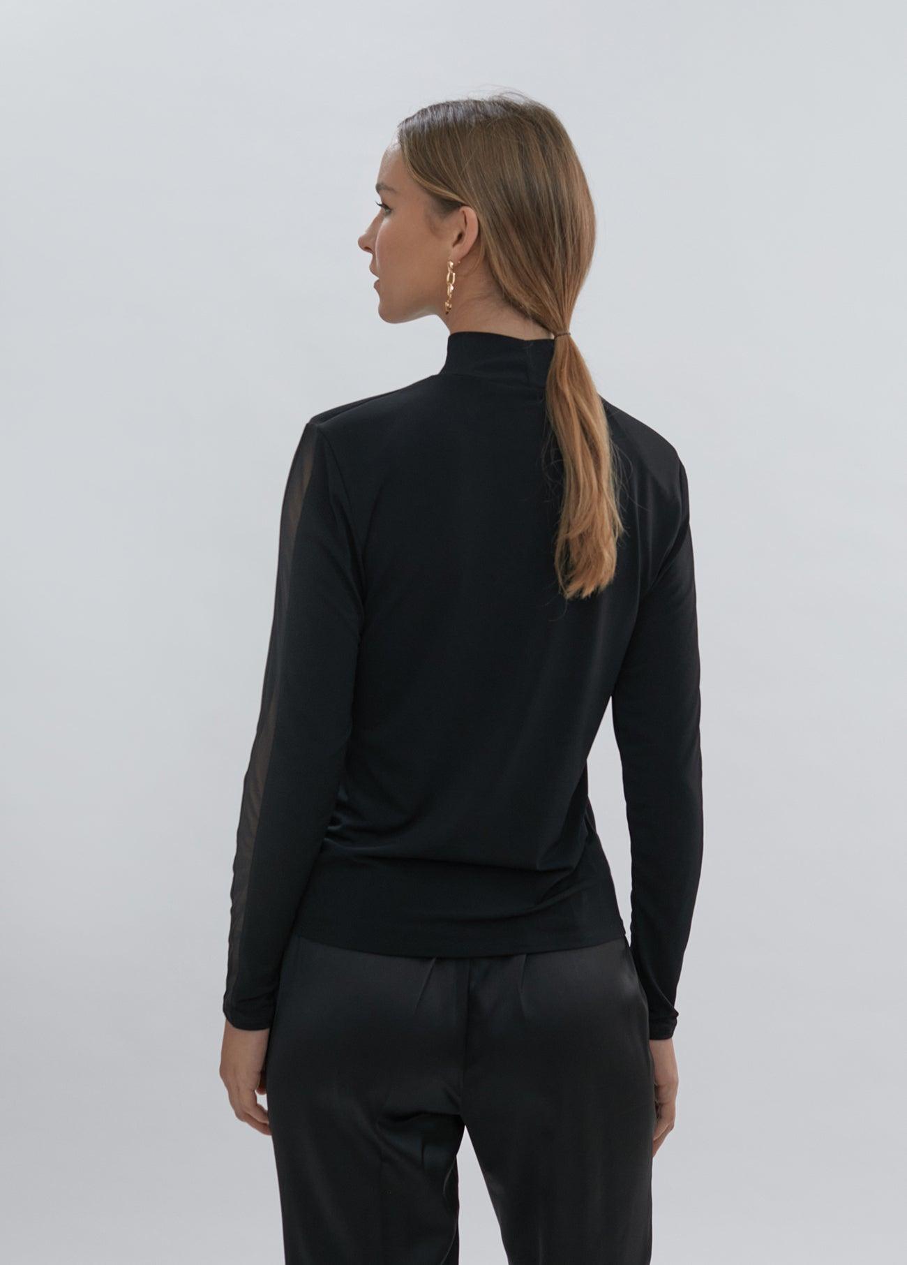 12464012-T-shirt with shoulder pads detail-Multi