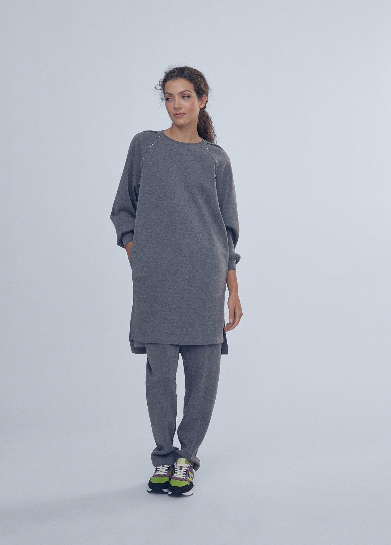 12465003-Midi sweatshirt-Grey