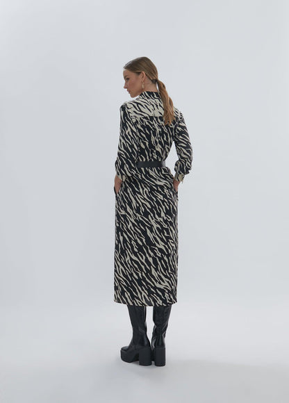 12465010-Zebra print dress-Multi